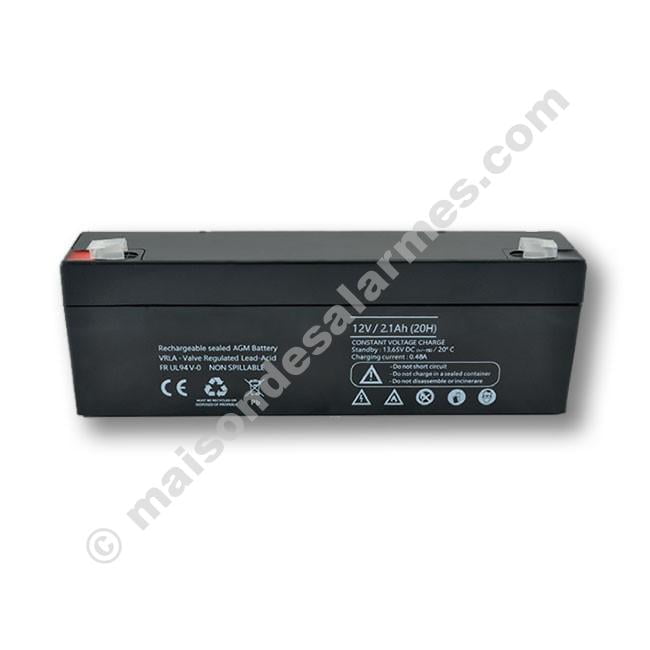 Batterie 12V / 2,4Ah - centrales d'alarme - Maison des Alarmes