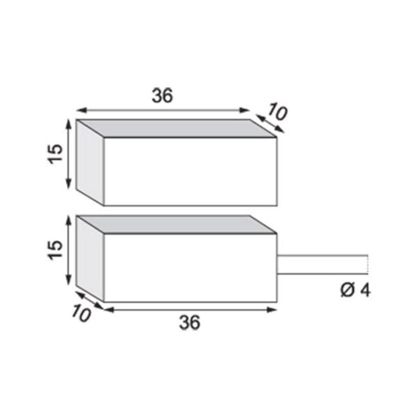 GABARIT CONTACT DE PORTE BECUWE IM1440FE