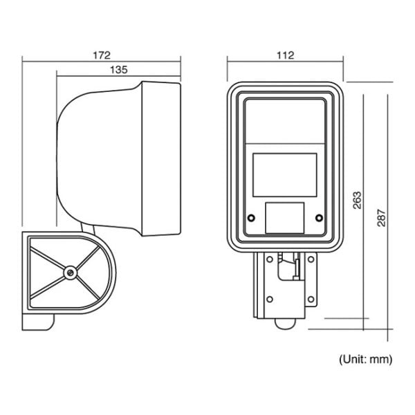 GABARIT DÉTECTEUR DOUBLE TECHNOLOGIE OPTEX OPM-3020