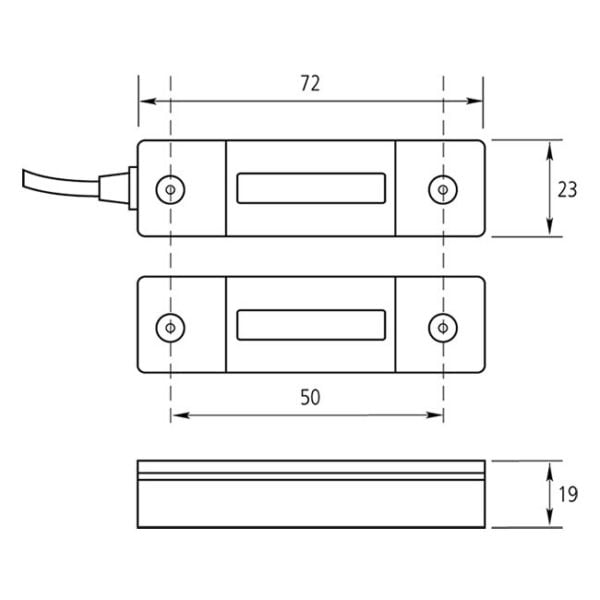 GABARIT CONTACT DE PORTE BECUWE IM1640PAG