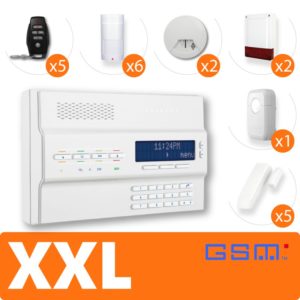 PACK ALARME SANS-FIL GSM (XXL) Blanc