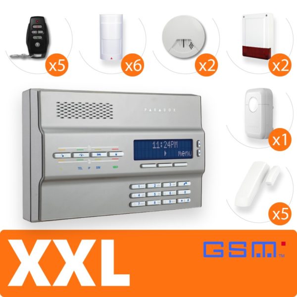 PACK ALARME SANS-FIL GSM (XXL) Gris