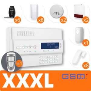 PACK ALARME SANS-FIL GSM (XXXL) Blanc