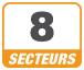 Centrale d'alarme 8 partitions indépendantes